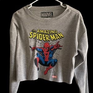 M - Spider-Man Crop Top - NEW